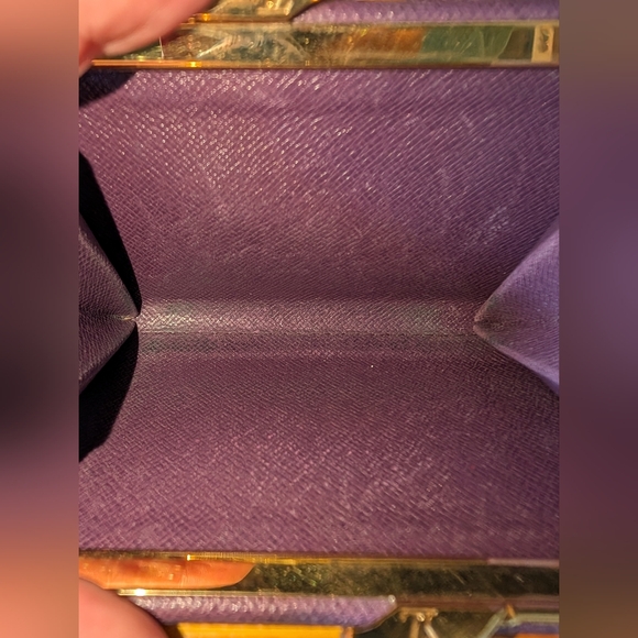 Authentic Louis Vuitton Yellow Epi Leather Kisslock Wallet - Picture 9 of 14